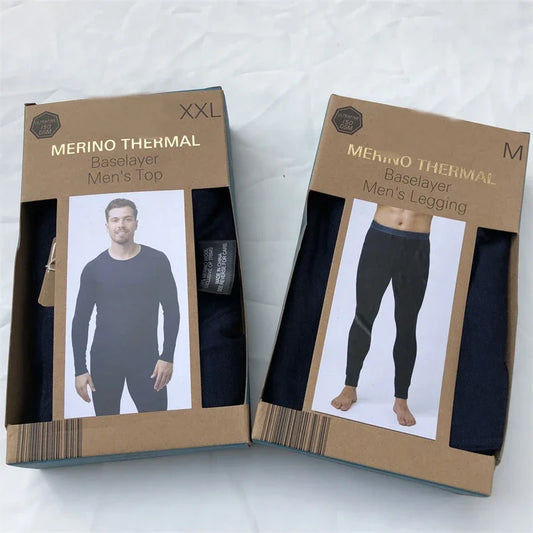 100% Merino Wool Base Layer Men